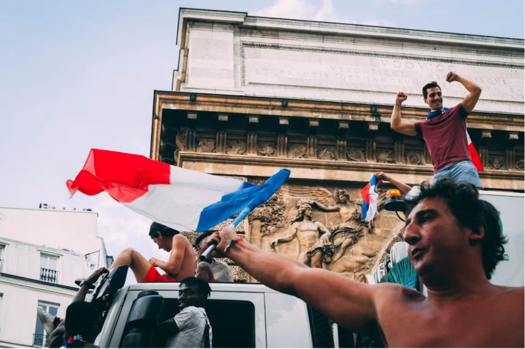 World Cup fans celebrating