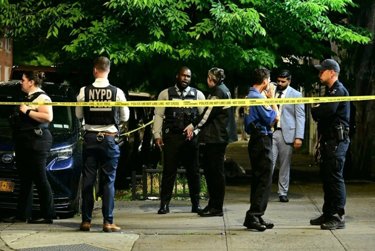 NYPD Officers Secure Coney Island Scene After Fourth of July
