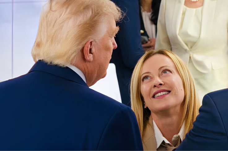 Donald Trump and Giorgia Meloni