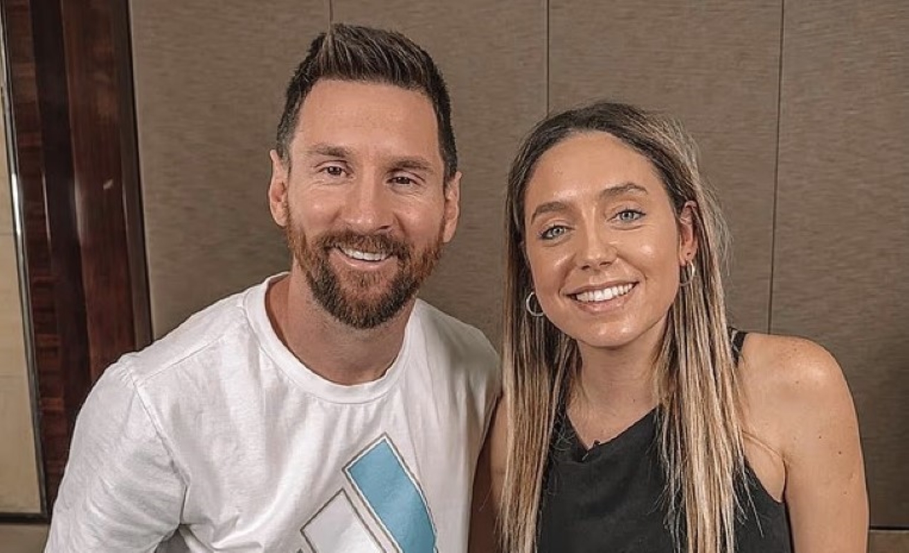 Messi and World Cup reporter Sofi Martinez