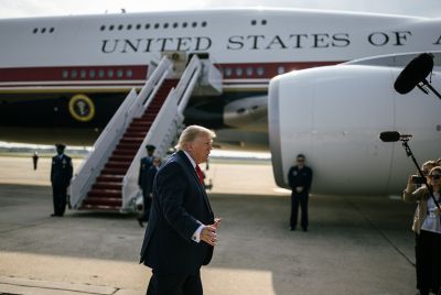 Donald Trump At Air Force One