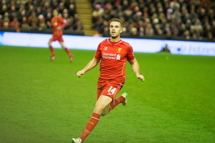 Jordan Henderson Playing At The Anfield