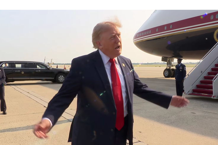 President Trump Gaggles with Press