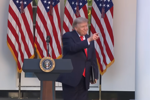 President Trump at the Rose Garden Club