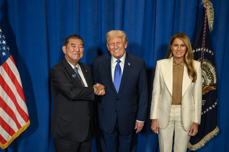 Donald Trump, Melania Trump and Ishiba Shigeru