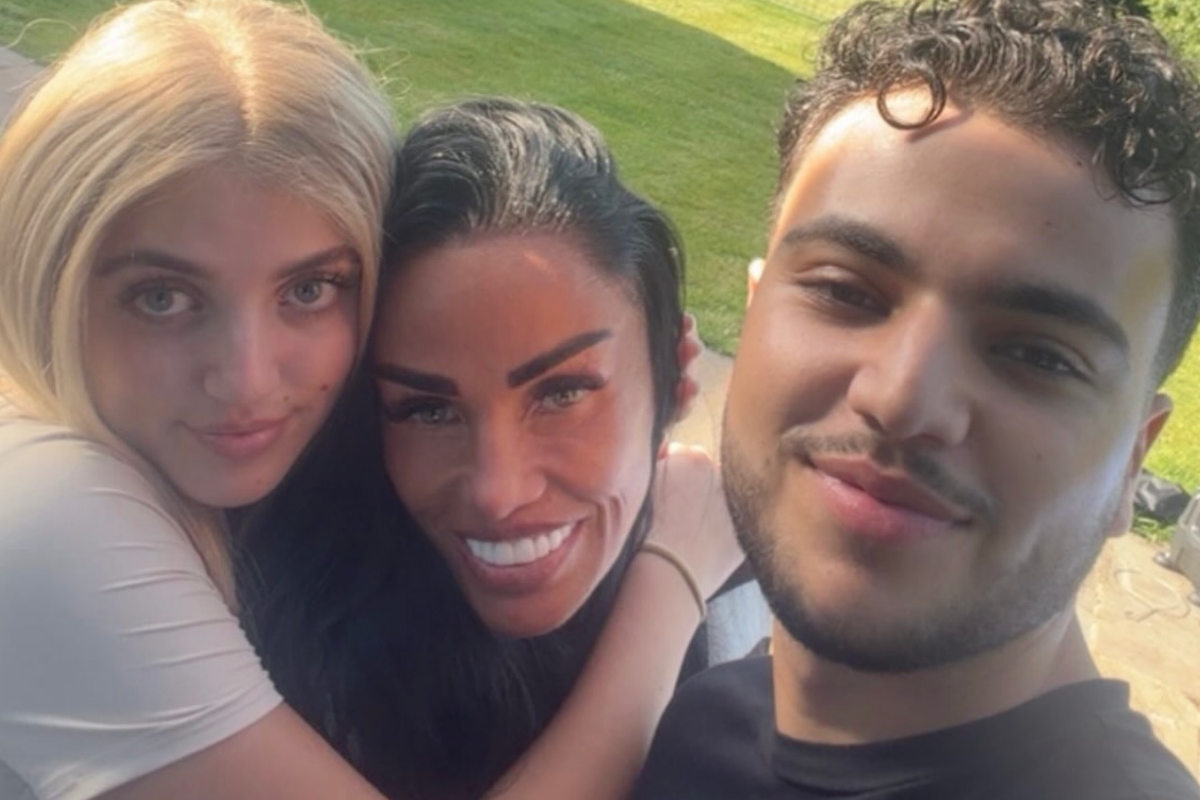 Katie Price with her children Junior and Princess Andre
