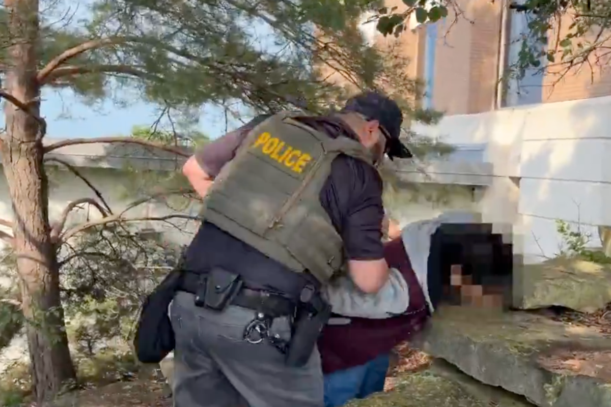 ICE Agents Filmed Appearing to Slam Man's Head Into Stone Wall, Sending Him to Hospital With Fractured Skull