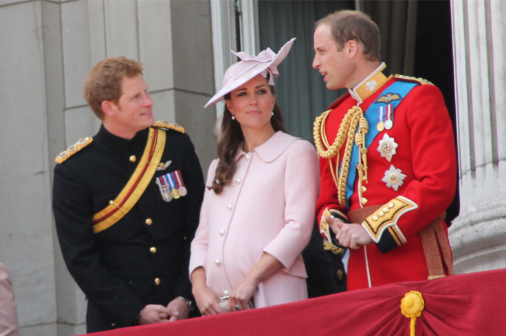 Prince Harry, Kate Middleton, and Prince William in 2013