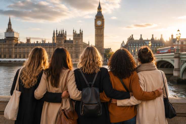 Group of Women enjoying the view of Big Ben