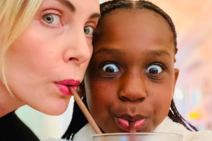 Charlize Theron with daughter August