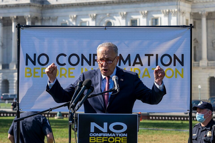 Chuck Schumer’s Senate Speech Interrupted by Viral Noise