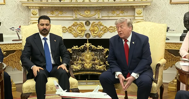 President Donald Trump and Iraqi Prime Minister Ali al-Zaidi