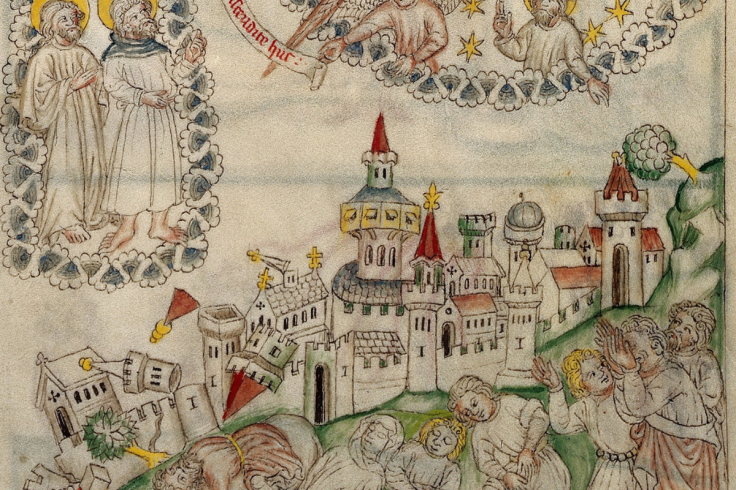 Antichrist beheads Enoch and Elijah, earthquake killing 7,000
