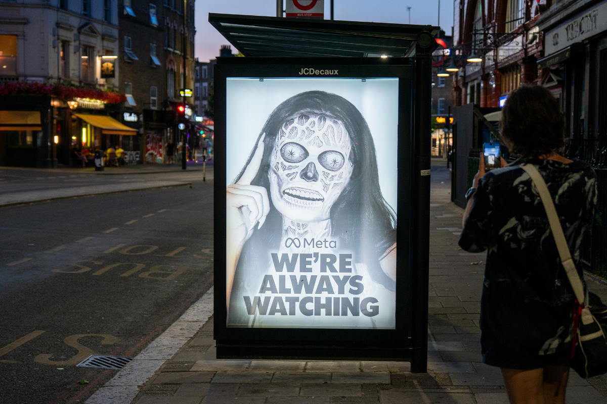 London Bus Stop Poster Brutally Mocks Kylie Jenner and Meta's AI Glasses: 'It's Giving Fascism'