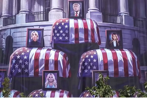 Iran's Mural of Trump Family in Coffins