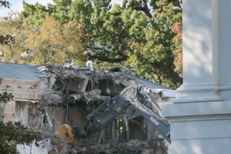 Demolished Part Of White House East Wing