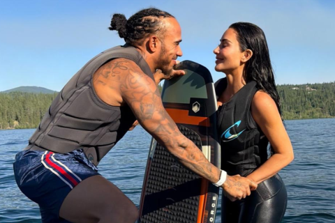 Lewis Hamilton and Kim Kardashian