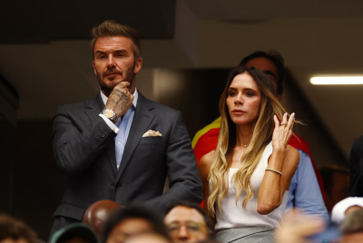 David Beckham and Victoria Beckham