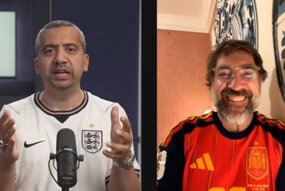 Javier Bardem and Mehdi Hasan