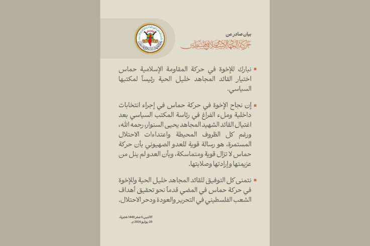 Khalil al-Hayya's election