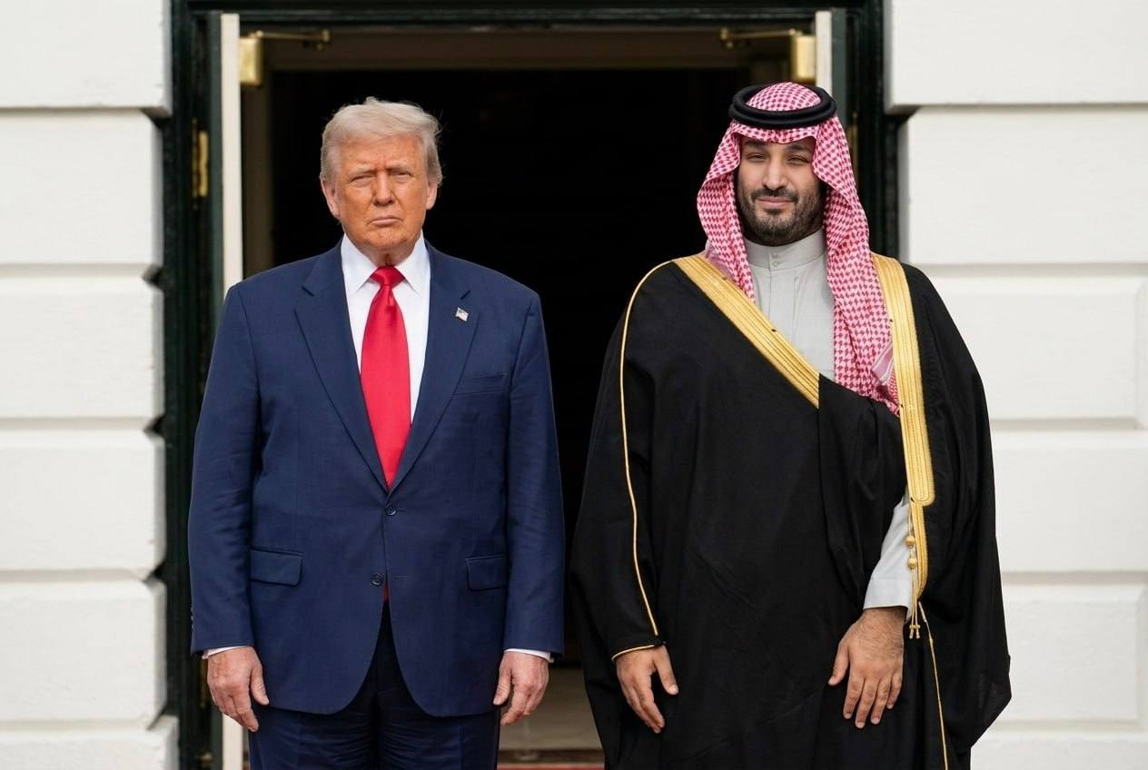 Photo: ibtimes.co.uk Trump and Saudi Crown Prince at the White House