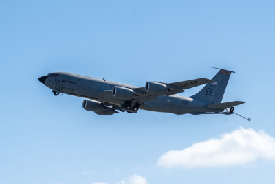 US Air Force aircraft in flight