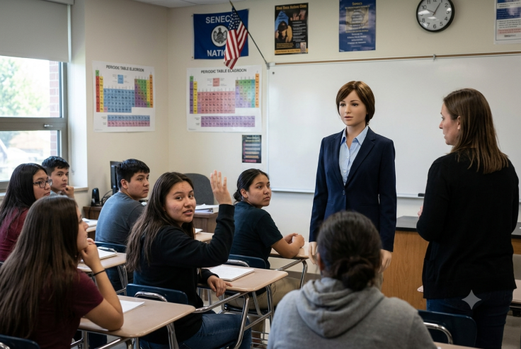 Classroom AI Android Test at Salamanca High