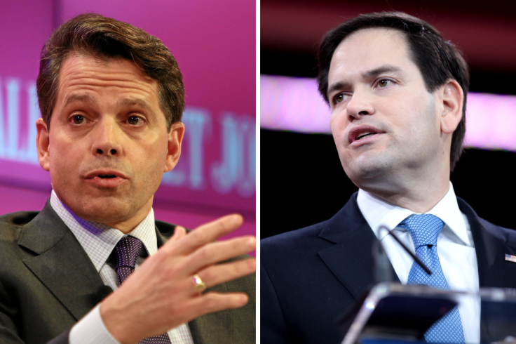 Anthony Scaramucci and Marco Rubio