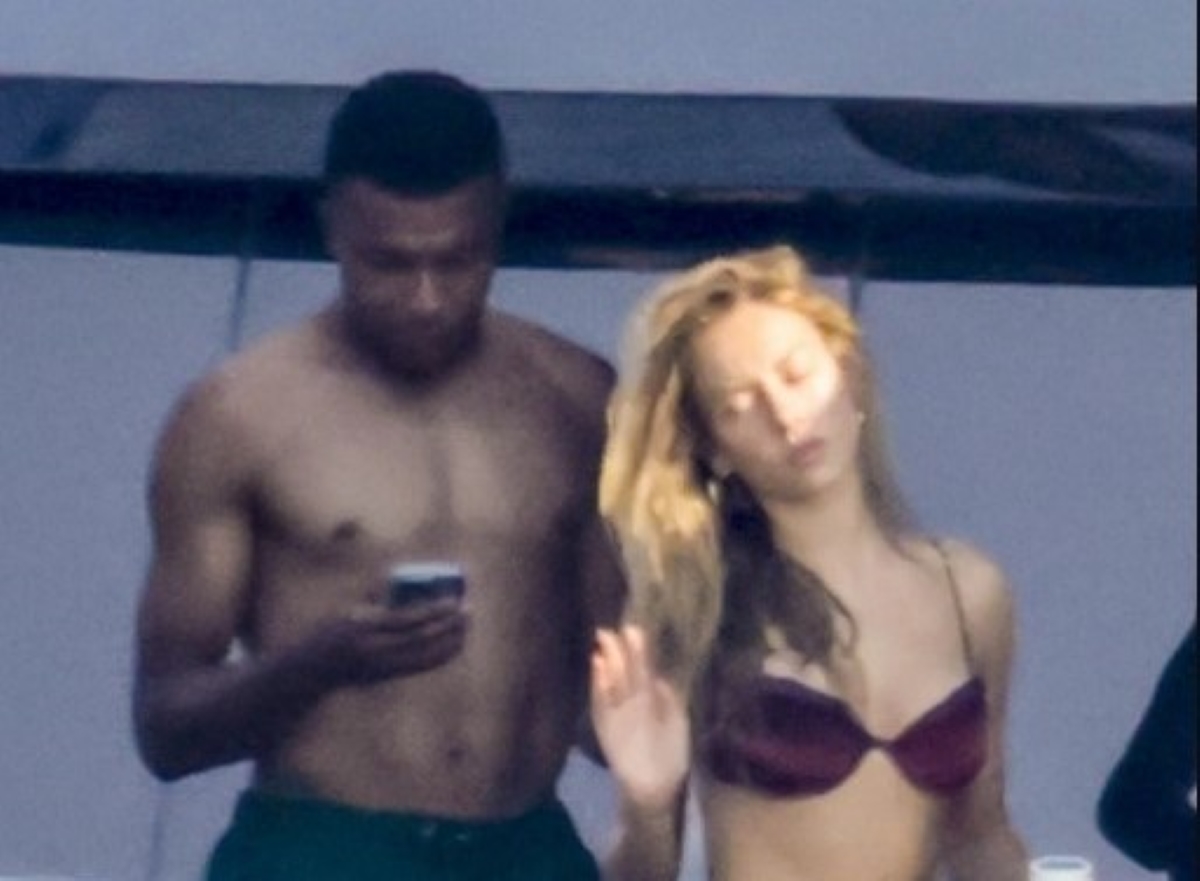 Kylian Mbappe and his girlfriend