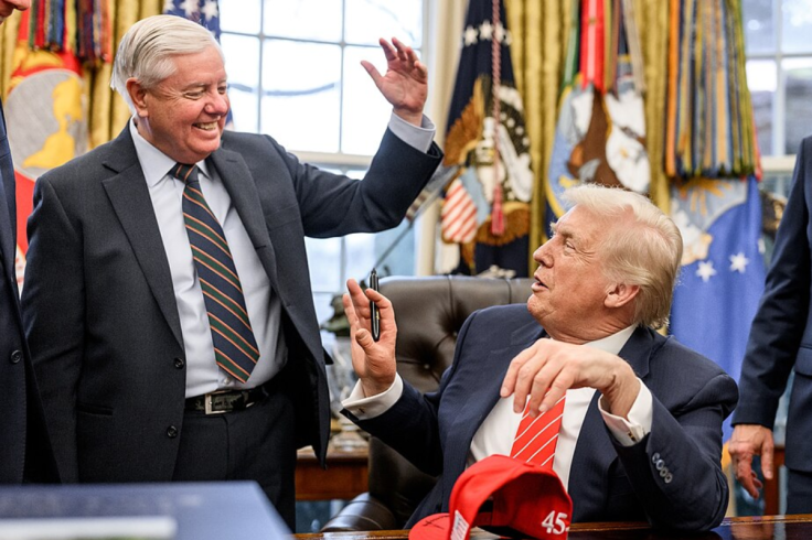 Lindsey Graham and Donald Trump