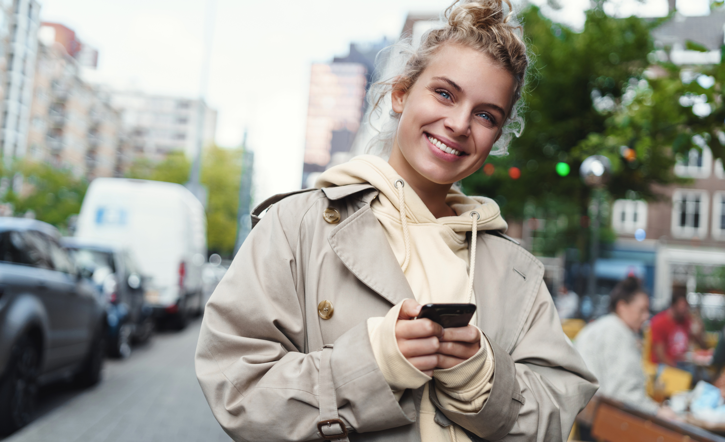 Smiling happy woman