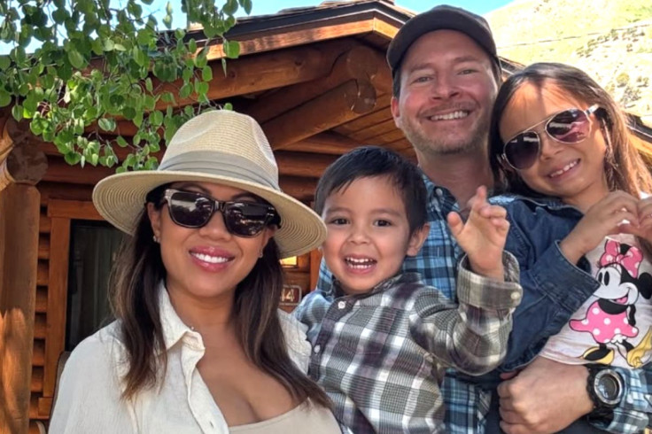 Husband Mathew, Thy Mitchell, and their children, Maya and Max