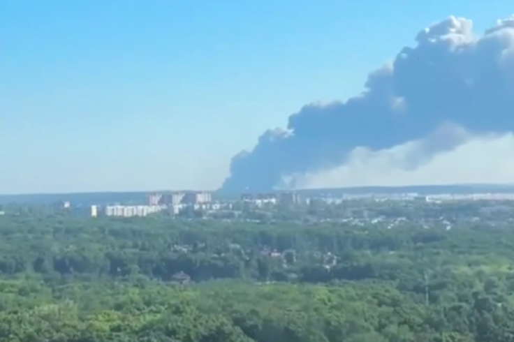 Smoke Rises After Deep Ukrainian Drone Strikes In Russia