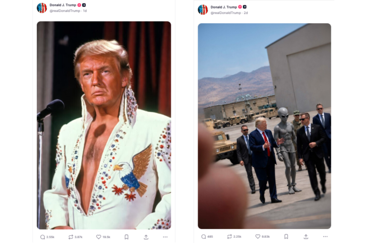 Trump Elvis Aliens