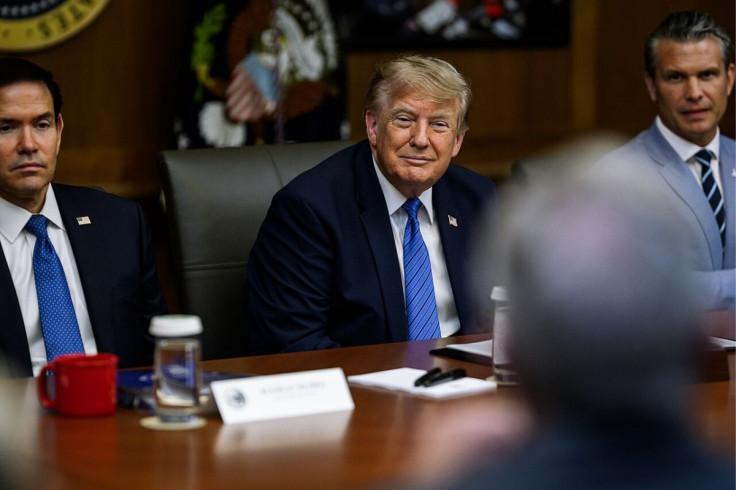 President Donald Trump in a Meeting