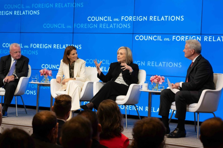 Hillary Clinton in a Conference