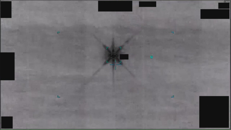 A six-pointed star object being tracked via infrared aboard a US military platform in 2025