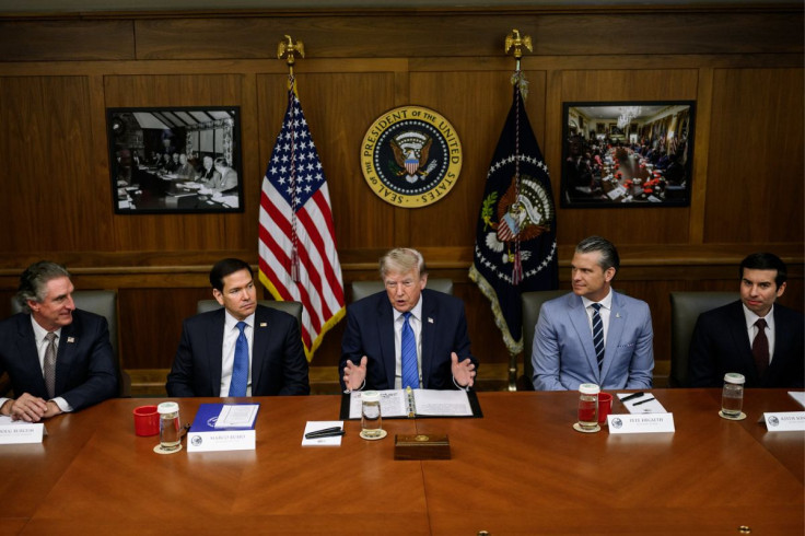 President Donald Trump in a Conference
