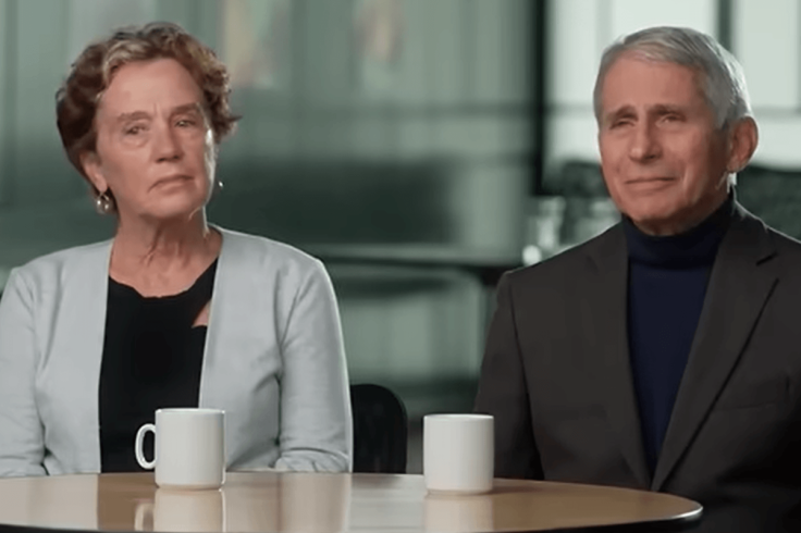 FAUCI WIFE FLIPS THE BIRD