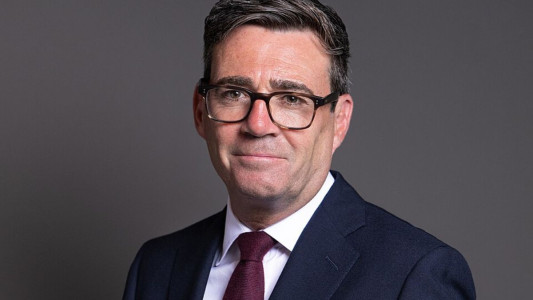 Portrait of UK Prime Minister Andy Burnham