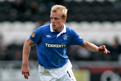 Former Scotland international Steven Naismith in action during his Rangers