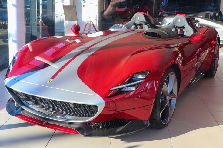 Ferrari Monza SP2 with a silver stripe
