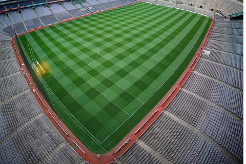 Croke Park football pitch ahead of Man United vs Leeds
