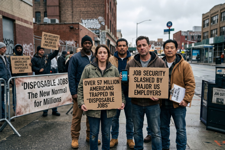 An AI-generated image of American workers