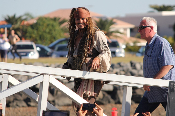 Johnny Depp as Captain Jack in Pirates of the Caribbean