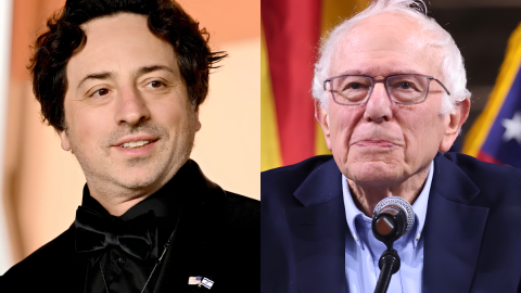 Sergey Brin Bernie Sanders