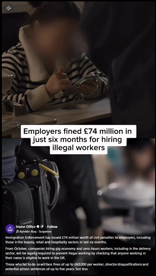 Immigration enforcement issued civil penalties, FB reel