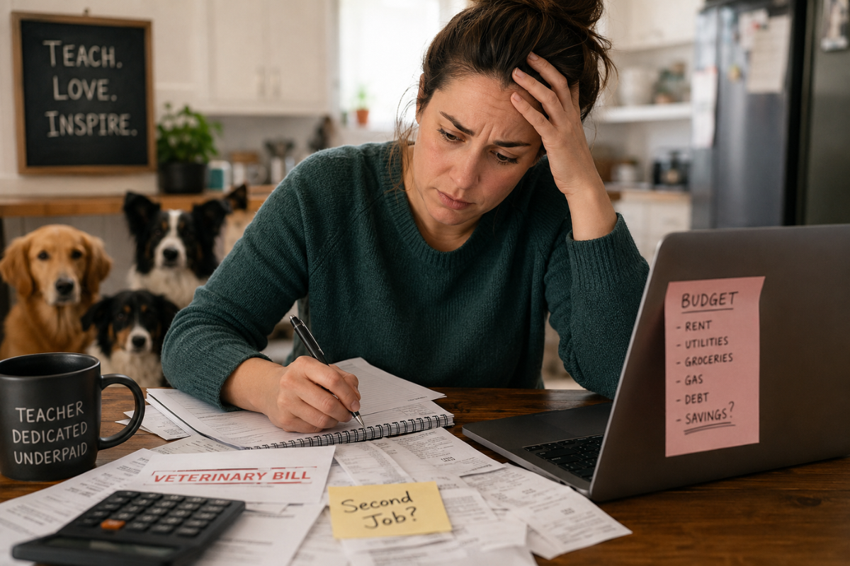 'I Can't Afford My Life Anymore': Teacher Says Second Job Was Only Way to Stay Afloat