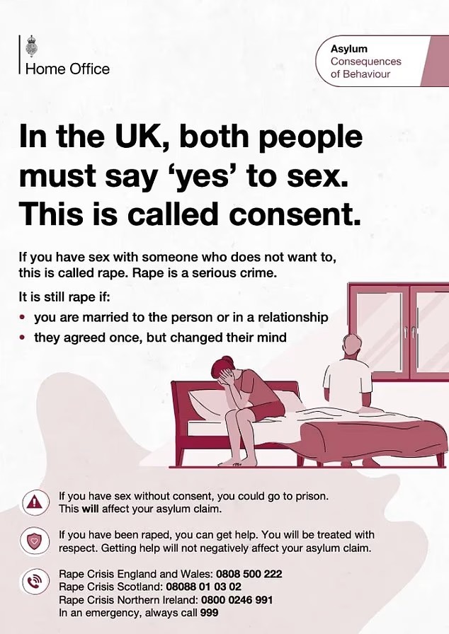 'This Is Called Consent': UK Hands Asylum Seekers Guide Explaining They Must Not Rape or Harass Women