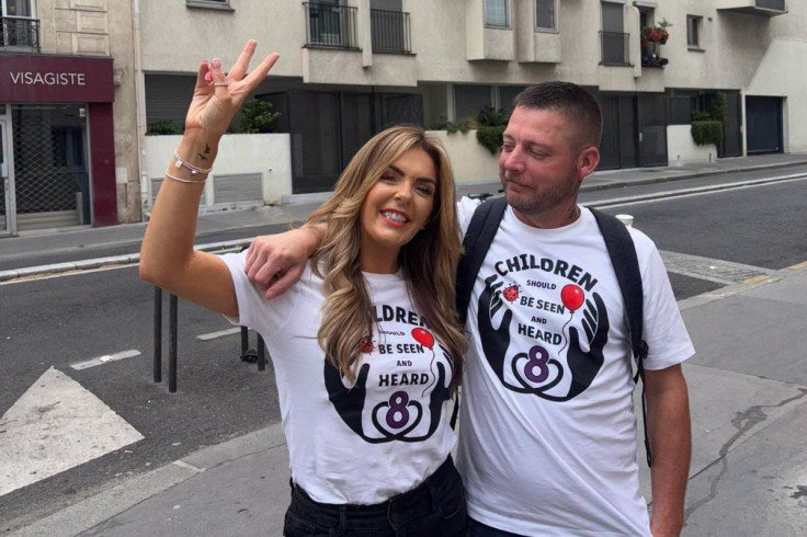 Kelly Higgins with her brother